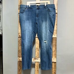 Kut from the kloth Catherine boyfriend distressed denim jeans Size 20W. EUC